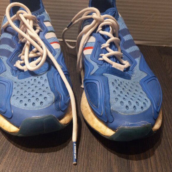 Adidas Ninja Boys 4 Boost Blue Running Shoes Sneakers 2K - Picture 3 of 14